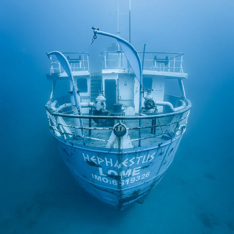 Photo de l'hephaestus juste après avoir été coulé